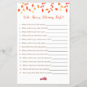 Little Pumpkin Baby shower Game die mama het beste Flyer (Voorkant)