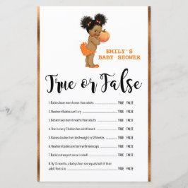 Little Pumpkin Baby shower Game PRINED