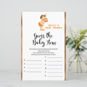 Little Pumpkin Baby shower Game PRINED (Staand voorkant)