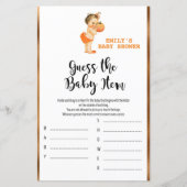 Little Pumpkin Baby shower Game PRINED (Voorkant)