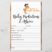 Little Pumpkin Baby shower Game PRINED (Voorkant)