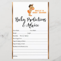Little Pumpkin Baby shower Game PRINED