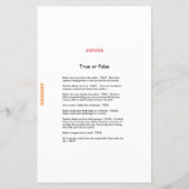 Little Pumpkin Baby shower Game PRINED (Achterkant)