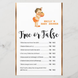 Little Pumpkin Baby shower Game PRINED