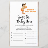 Little Pumpkin Baby shower Game PRINED (Voorkant)