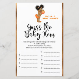 Little Pumpkin Baby shower Game PRINED