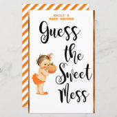 Little Pumpkin Baby shower Game PRINED (Voorkant / Achterkant)