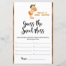 Little Pumpkin Baby shower Game PRINED