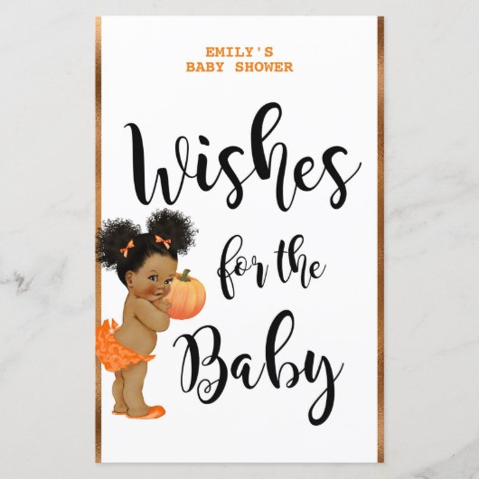 Little Pumpkin Baby shower Game PRINED (Voorkant)