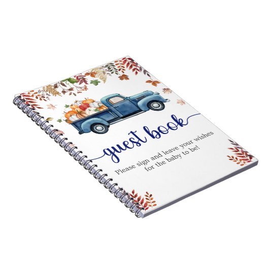 Little Pumpkin Baby shower Gastenboek Notitieboek (Rechterzijde)