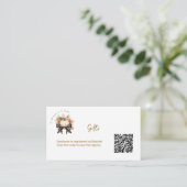 Little Pumpkin Baby shower Gift Registry QR-code Informatiekaartje (Staand voorkant)