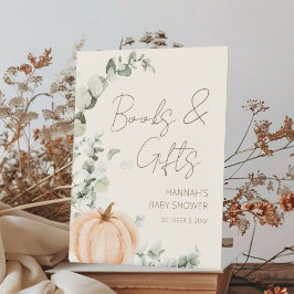 Little Pumpkin Baby shower Gifts Sign Reclamebord Met Voetstuk