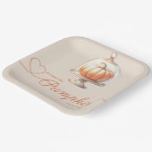 Little Pumpkin Baby shower - Herfst Chic Papieren Bordje (Gebogen)
