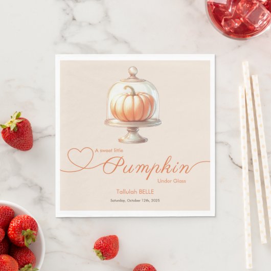 Little Pumpkin Baby shower - Herfst Chic Servet (Insitu)