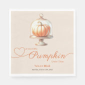 Little Pumpkin Baby shower - Herfst Chic Servet (Voorkant)