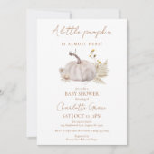 Little Pumpkin Baby shower Invitation Bedankkaart (Voorkant)