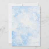 Little Pumpkin Baby shower Invitation Blue Truck Kaart (Achterkant)