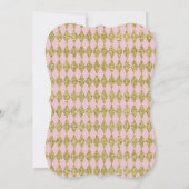 Little Pumpkin Baby shower Invitation, Faux Gold Kaart (Achterkant)