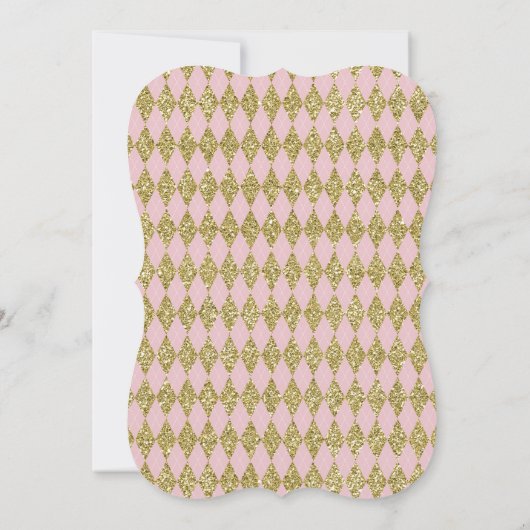 Little Pumpkin Baby shower Invitation, Faux Gold Kaart (Achterkant)