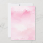 Little Pumpkin Baby shower Invitation - Girl Kaart (Achterkant)