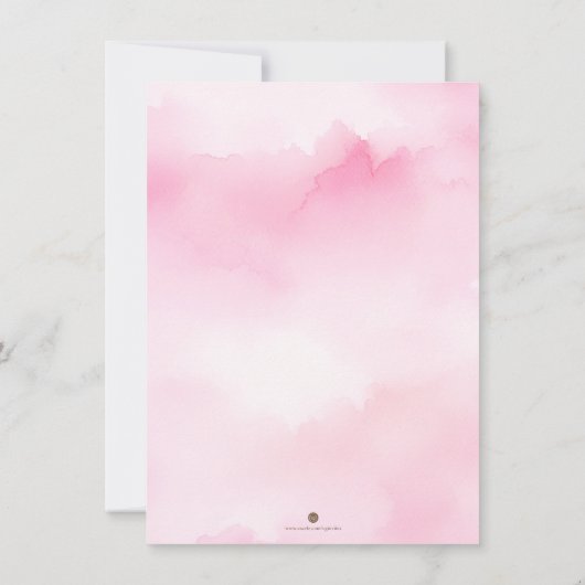 Little Pumpkin Baby shower Invitation - Girl Kaart (Achterkant)