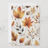 Little Pumpkin Baby shower Invitation Kaart (Achterkant)