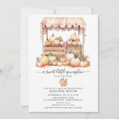 Little Pumpkin Baby shower Invitation Kaart (Voorkant)