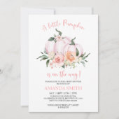 Little Pumpkin Baby shower Invitation Kaart (Voorkant)
