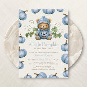 Little Pumpkin Baby shower Invitation Kaart