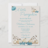 Little Pumpkin Baby shower Invitation Kaart (Voorkant)