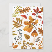 Little Pumpkin Baby shower Invitation Kaart (Achterkant)