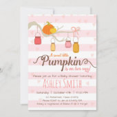 Little Pumpkin Baby shower Invitation Mason Jars Kaart (Voorkant)