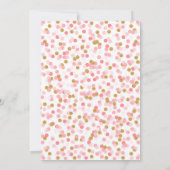 Little Pumpkin Baby shower Invitation - Pink Gold Kaart (Achterkant)