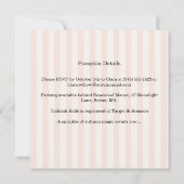 Little Pumpkin Baby shower Invitation – Roze strik Save The Date (Achterkant)