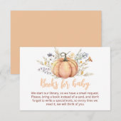 Little Pumpkin Baby shower Invitation | thema herf Informatiekaartje (Voorkant / Achterkant)
