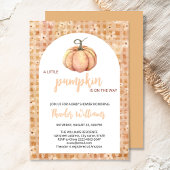 Little Pumpkin Baby shower Invitation | thema herf Kaart