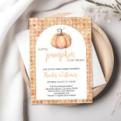 Little Pumpkin Baby shower Invitation | thema herf Kaart