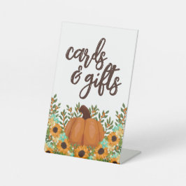 Little Pumpkin Baby shower Kaarten & Geschenken Reclamebord Met Voetstuk