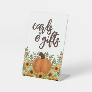 Little Pumpkin Baby shower Kaarten & Geschenken Reclamebord Met Voetstuk