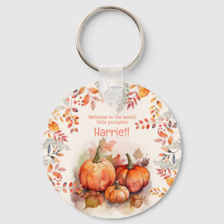 Little Pumpkin Baby shower Keychan Sleutelhanger