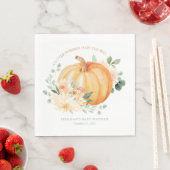 Little Pumpkin Baby shower Napkins Servet (Insitu)