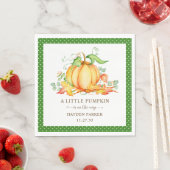 Little Pumpkin Baby shower Napkins Servet (Insitu)