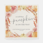 Little Pumpkin Baby shower Napkins Servet (Voorkant)