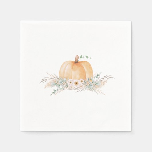 Little Pumpkin Baby shower Napkins Servet (Voorkant)
