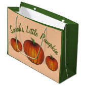 Little Pumpkin Baby shower New Arrival Autumn Herf Groot Cadeauzakje (Voorkant Gekanteld)