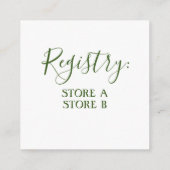 Little Pumpkin Baby shower New Arrival Autumn Herf Informatiekaartje (Achterkant)