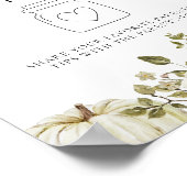 Little Pumpkin Baby shower Ouderschap Tip Jar Sign Poster (Hoek)