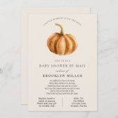 Little Pumpkin Baby shower per Mail Kaart (Voorkant / Achterkant)