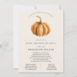 Little Pumpkin Baby shower per Mail Kaart