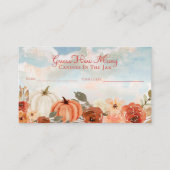 Little Pumpkin Baby shower Raad eens hoeveel Snoep Informatiekaartje (Voorkant)